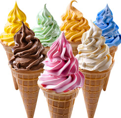 ice cream cones, png -