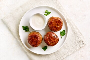 Minced pork and beef cutlets