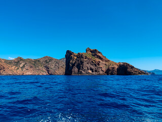 Obraz premium Calanques de Piana - Golfe de Girolata - Réserve Naturelle de Scandola - Depuis la mer