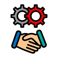 Alliance Vector Filled Icon Design