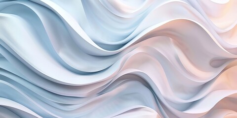 Obraz premium Elegant abstract fluid wave pattern with smooth textures and pastel colors for modern design concepts.
