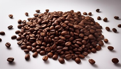 Obraz premium 無数のコーヒー豆、お洒落な雰囲気で仕上げ、ちょっとスタイリッシュな感じ Generated by AI