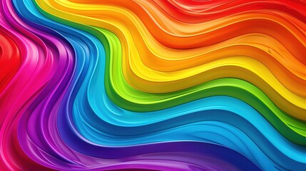 Vibrant abstract background featuring flowing, multicolored waves. Perfect for creative projects, design inspiration, and modern digital art.