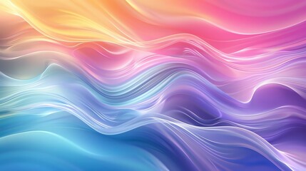 Obraz premium Vibrant abstract background featuring flowing lines and a gradient of warm and cool colors, evoking a sense of movement and energy.