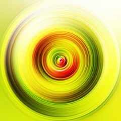 Colorful radial motion effect. Abstract rounded background. Color curves and sphere. Multi color gradient rings and circles wallpaper. Colored texture backdrop and banner.