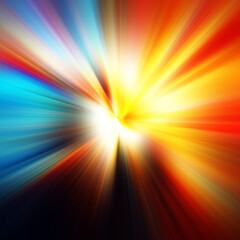Obraz premium Colorful zoom motion effect. Abstract background. Color lines. Colored texture backdrop and banner. Multi color gradient pattern and textured wallpaper.