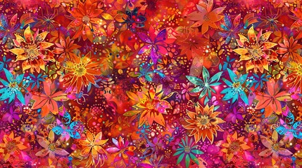 Vibrant Bohemian Floral and Paisley Mix - Colorful Style Inspiration for Home Decor