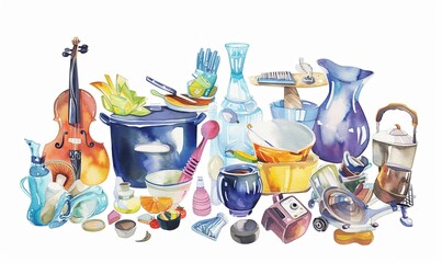 Creating music from household sounds: Organize a contest or workshop where participants create music using only the sounds of household items, such as pots, spoons, doorbells, and vacuum cleaners. 