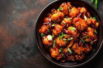 Indian chinese gobi manchurian recipe featuring open space for customization