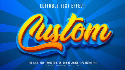custom editbale text effcet
