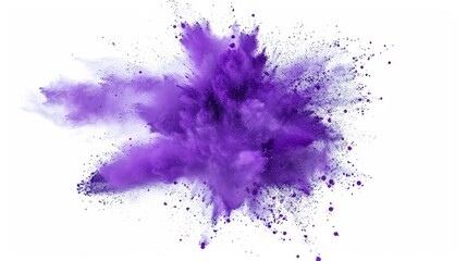 Fototapeta premium A purple cloud of smoke is blowing in the wind