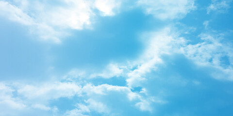 blue sky clouds abstract background women power no war peace sun light effect on the clouds bright life new life new pattern new thinking banner space for text live art physiology deep brain strome 