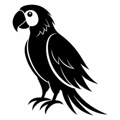 Macaw Black silhouette