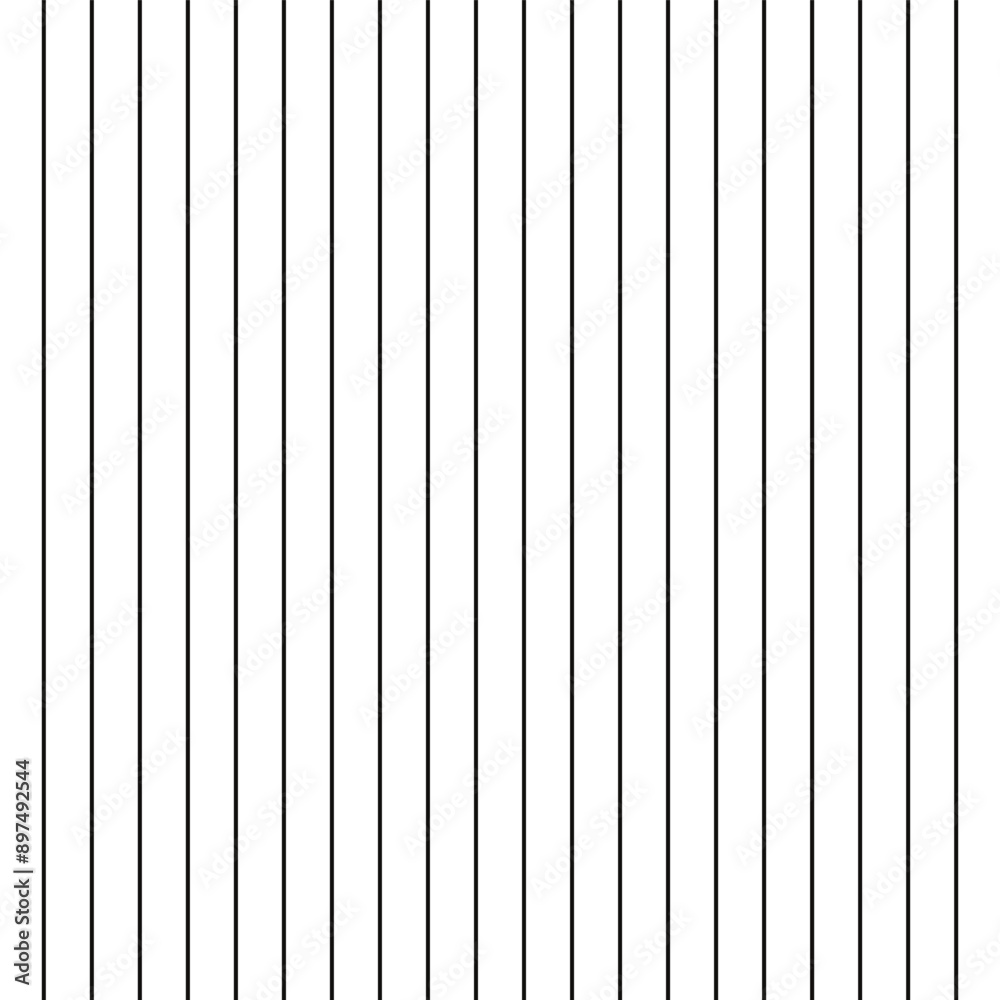 Poster abstract monochrome geometric vertical fence thin line pattern.