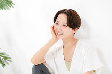 Obraz premium トレーニングウェアの女性
