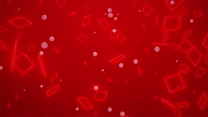 Red Squares Flowy Background