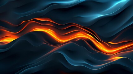 Obraz premium Energetic and dynamic design with abstract background featuring flowing energy lines and waves