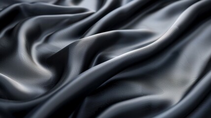 Obraz premium A black fabric with a shiny surface