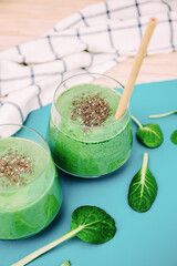 Green Smoothies With Chia Seeds