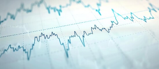 Financial chart with a smooth upward trend in stock prices, depicted in a minimalist style on a white background.