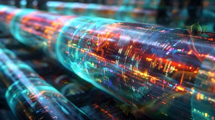 Futuristic Data Transmission Through Transparent Tubes