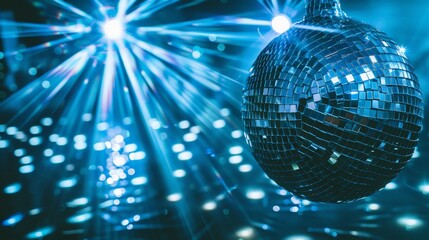 Obraz premium Disco Ball in a Dark Room