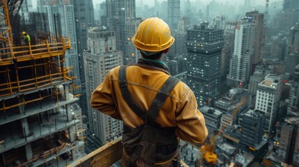 Capture the grit and determination of construction workers as they labor under challenging conditions to build towering skyscrapers.