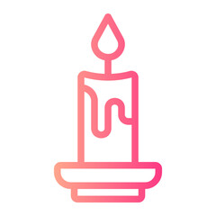 candle gradient icon