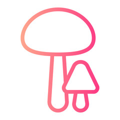 mushroom gradient icon