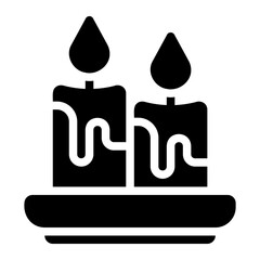candles glyph icon