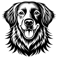 portrait of a dog, head, animal, vector,