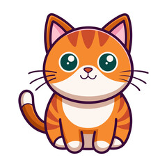 Obraz premium cat sticker image colorful style