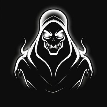 recommend clip art: Minimalist Grim Reaper logo
