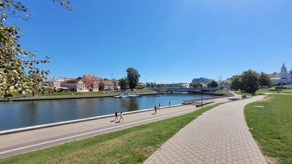 City of Minsk, architecture of the city of Minsk, Belarus.