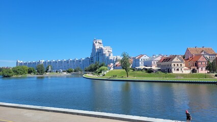 City of Minsk, architecture of the city of Minsk, Belarus.