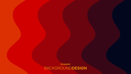 Abstract simple deep red dynamic waves background