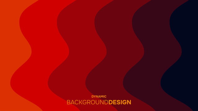 Abstract simple deep red dynamic waves background