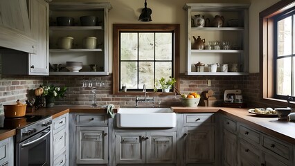 Fototapeta premium Kitchen Interior Design