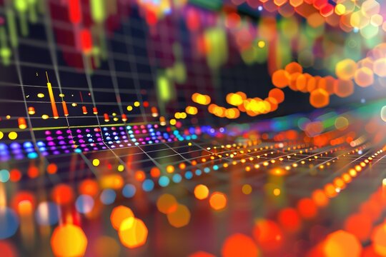 A scatter plot showing a strong positive correlation between stock prices and trading volume, indicating increased investor interest.