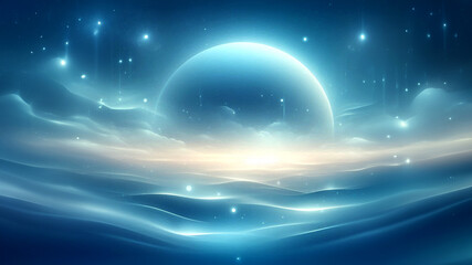 Abstract Blue Gradient Background 