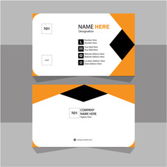 Unique modern business card design template.