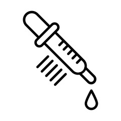 Medical Dropper icon Design