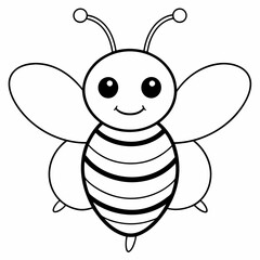 cute bee and honey vector files