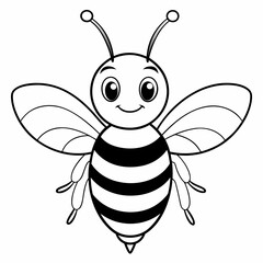 cute bee and honey vector files