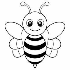 cute bee and honey vector files