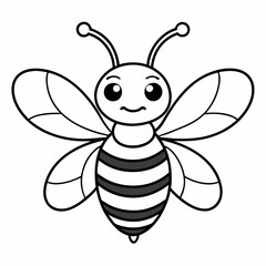 cute bee and honey vector files