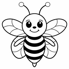 cute bee and honey vector files