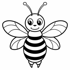 cute bee and honey vector files