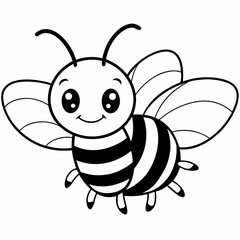 cute bee and honey vector files