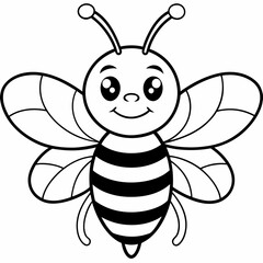 cute bee and honey vector files